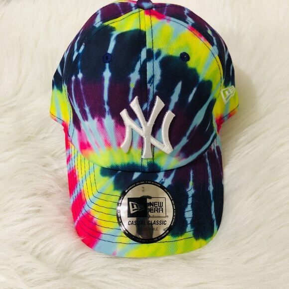 New Era Yankees CC Purple Tie Dye Men's Cap Casual Classic Adjustable NEW - Picture 2 of 7